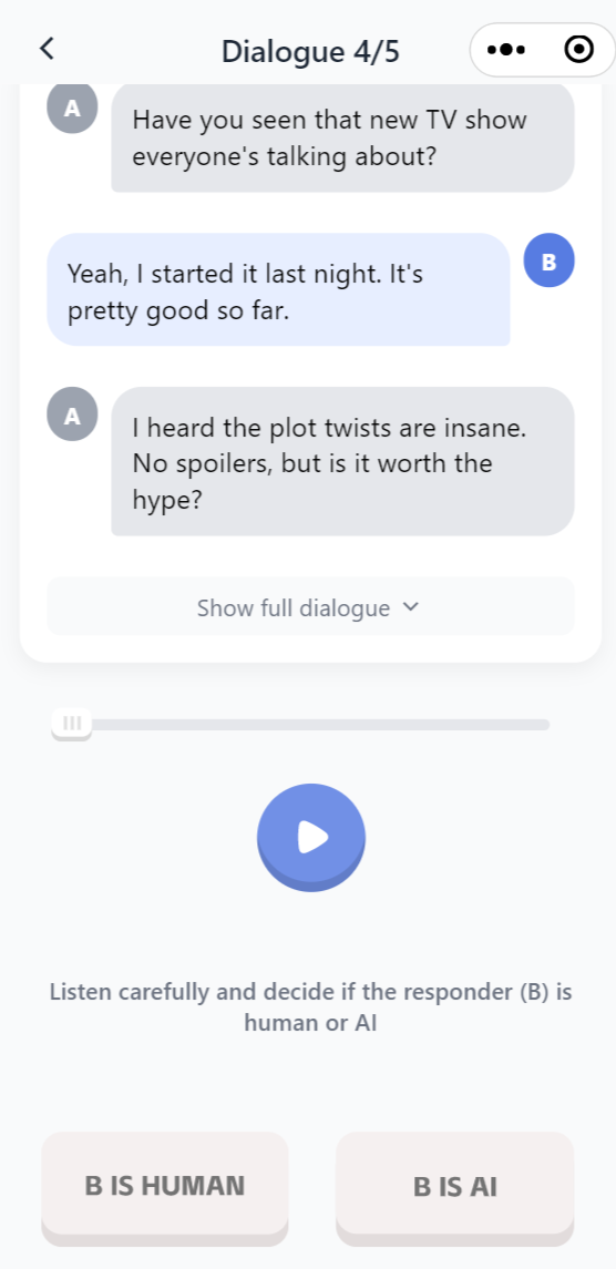 Voice Turing Test campus rewards